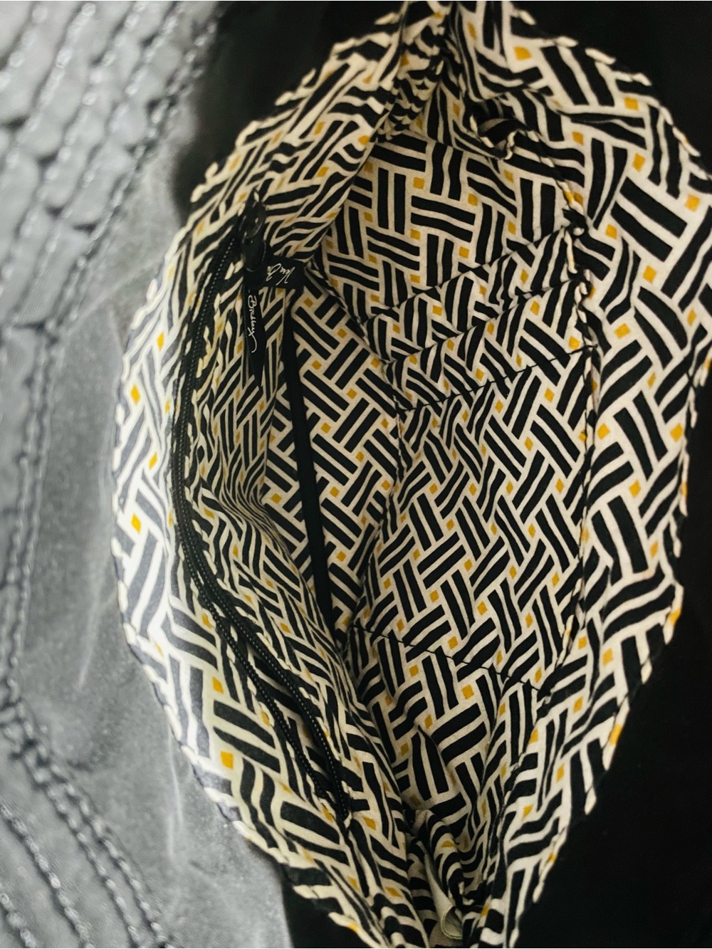 Vera Bradley Black Quilted Convertible Shoulder Bag - Picture 5 of 5